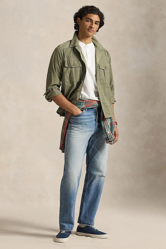 Odzież Polo Ralph Lauren t-shirt bawełniany 710964485 biały