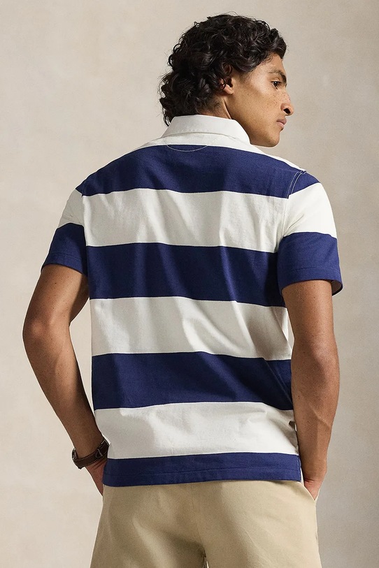 Polo Ralph Lauren polo bawełniane 710964538 granatowy SS26