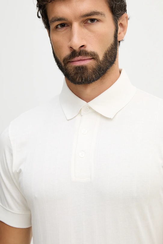 Lindbergh polo bawełniane beżowy 30.404062