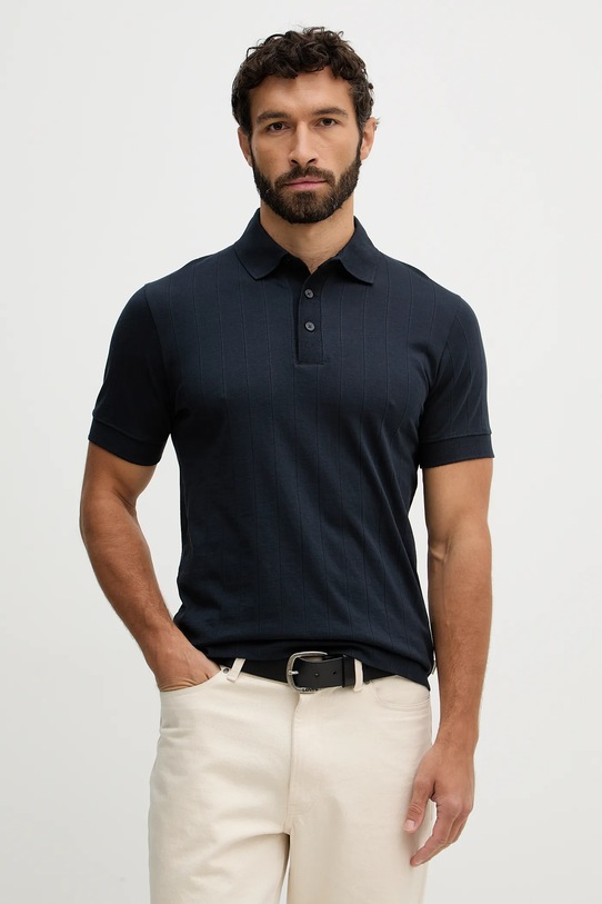 Lindbergh polo bawełniane bawełna granatowy 30.404062