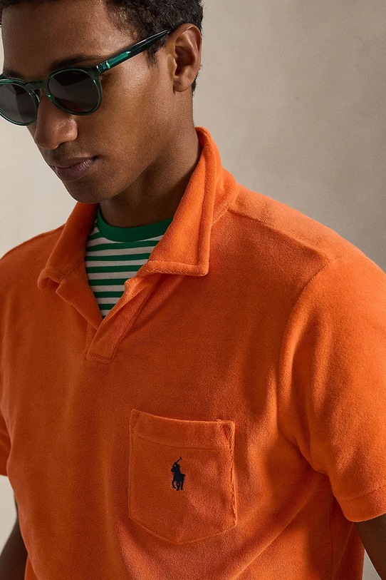 Odzież Polo Ralph Lauren polo 710A12491 pomarańczowy