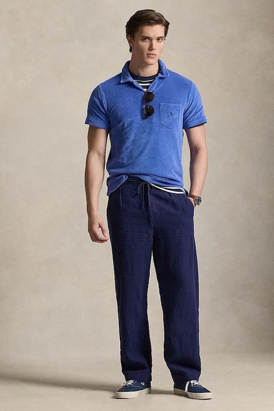 Îmbrăcăminte Polo Ralph Lauren tricou polo 710A12491 albastru