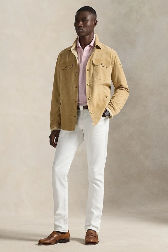 Odzież Polo Ralph Lauren polo bawełniane 710B13479 różowy