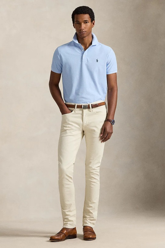 Odzież Polo Ralph Lauren polo bawełniane 710B13479 niebieski