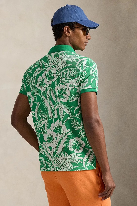 Polo Ralph Lauren polo bawełniane 710B13529 zielony SS26