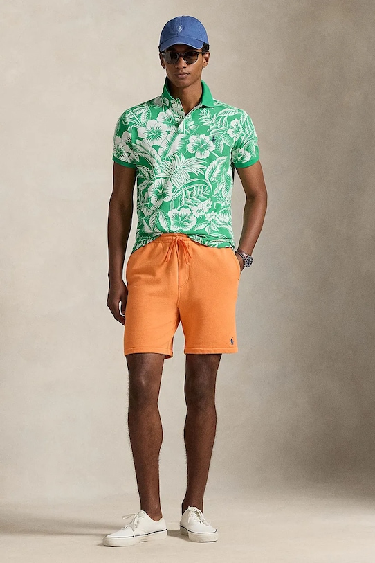 Дрехи Памучна тениска с яка Polo Ralph Lauren 710B13529 зелен