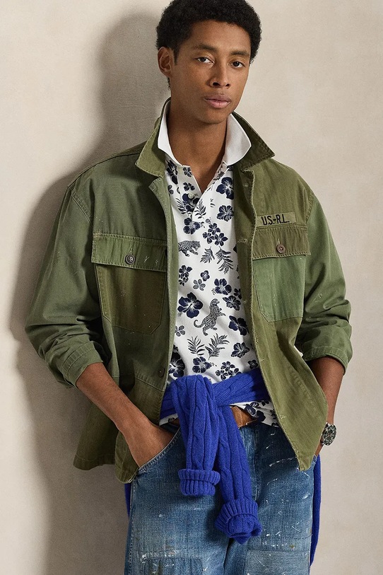 Polo Ralph Lauren polo bawełniane 710B13541 fioletowy