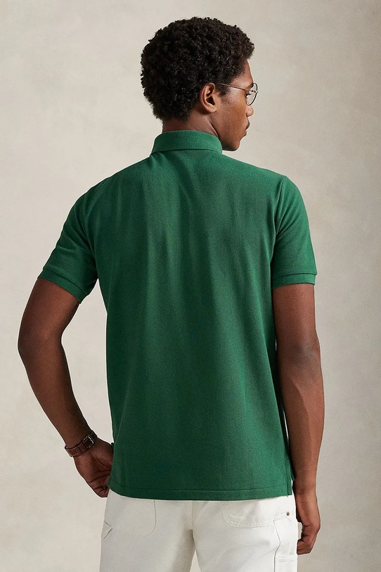 Polo Ralph Lauren polo bawełniane 710B16618 zielony SS26
