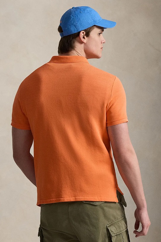 Polo Ralph Lauren polo 710A12484 pomarańczowy SS26