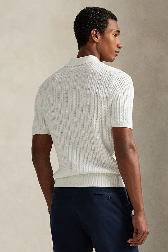 Polo Ralph Lauren polo bawełniane 710B13893 biały SS26