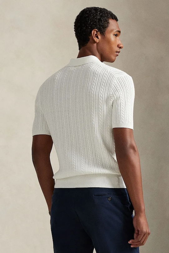 Polo Ralph Lauren polo bawełniane 710B13893 biały SS26