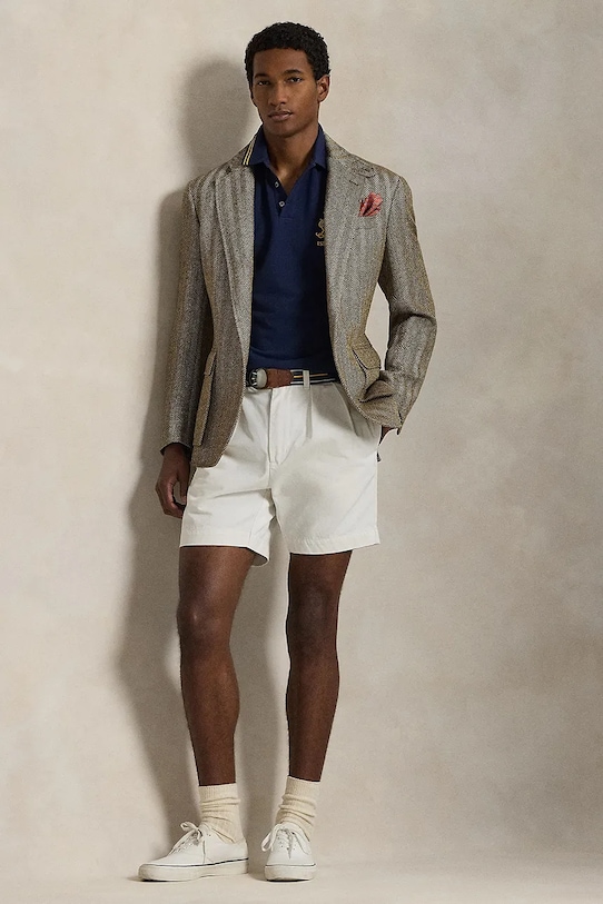 Odzież Polo Ralph Lauren polo bawełniane 710B14507 granatowy