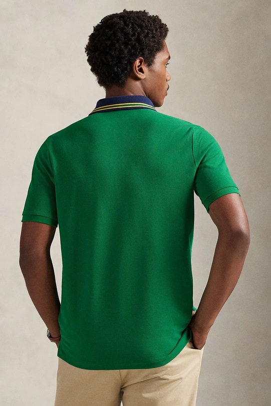 Polo Ralph Lauren polo bawełniane 710B14507 zielony SS26
