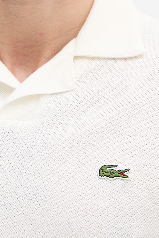 Lacoste polo z dodatkiem lnu PH2449 beżowy