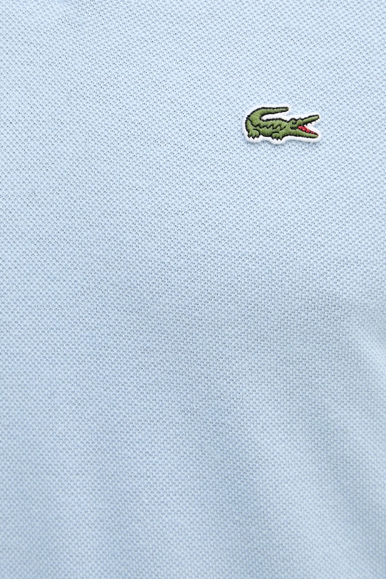 Lacoste polo tričko s prímesou ľanu pánske PH2449 modrá