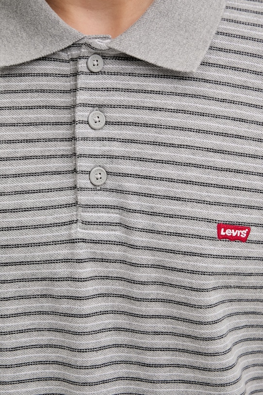 Levi's polo bawełniane LEVIS HM POLO 35883.0345 szary