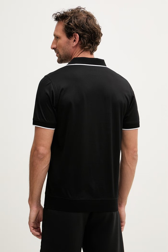 Odzież Karl Lagerfeld polo męskie bawełniane 562200.745080 czarny
