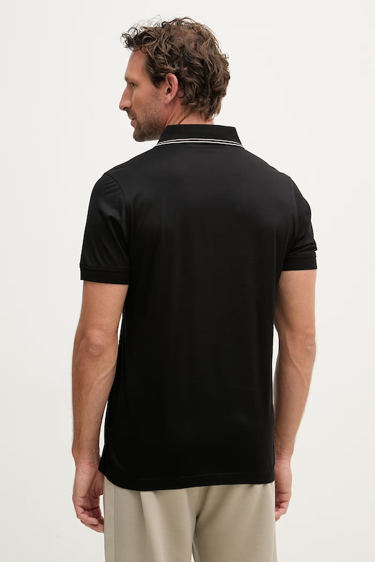 Odzież Karl Lagerfeld polo męskie bawełniane 562200.745002 czarny