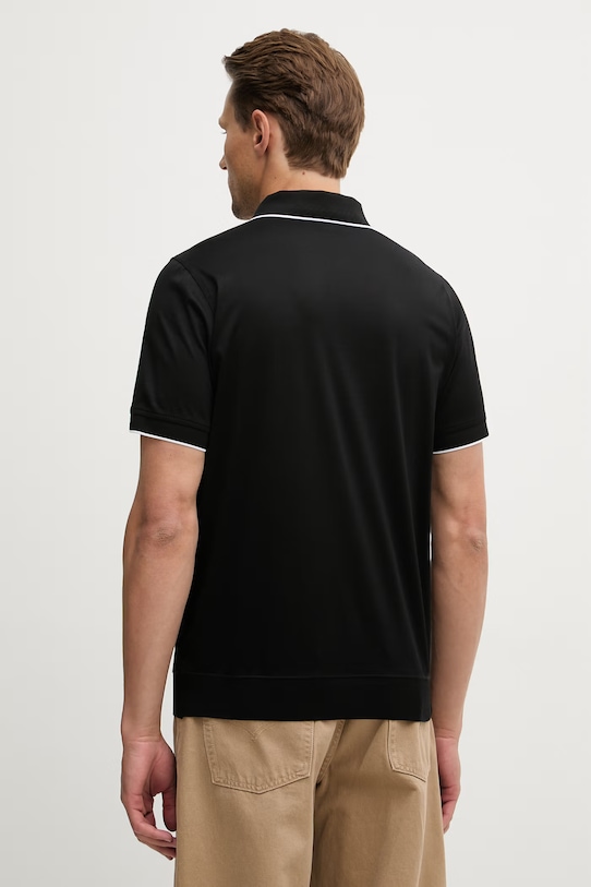 Oblečení Bavlněné polo tričko Karl Lagerfeld 562200.745003 černá