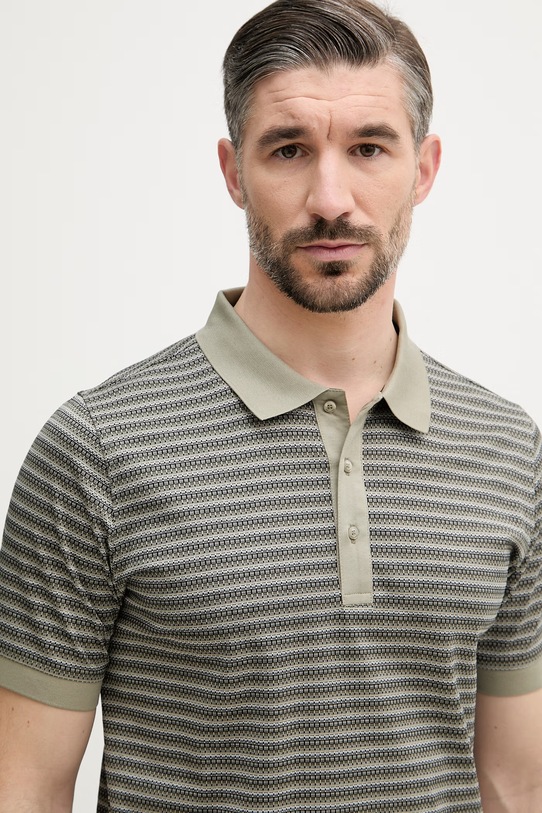 Karl Lagerfeld polo damskie bawełniane zielony 562204.745009