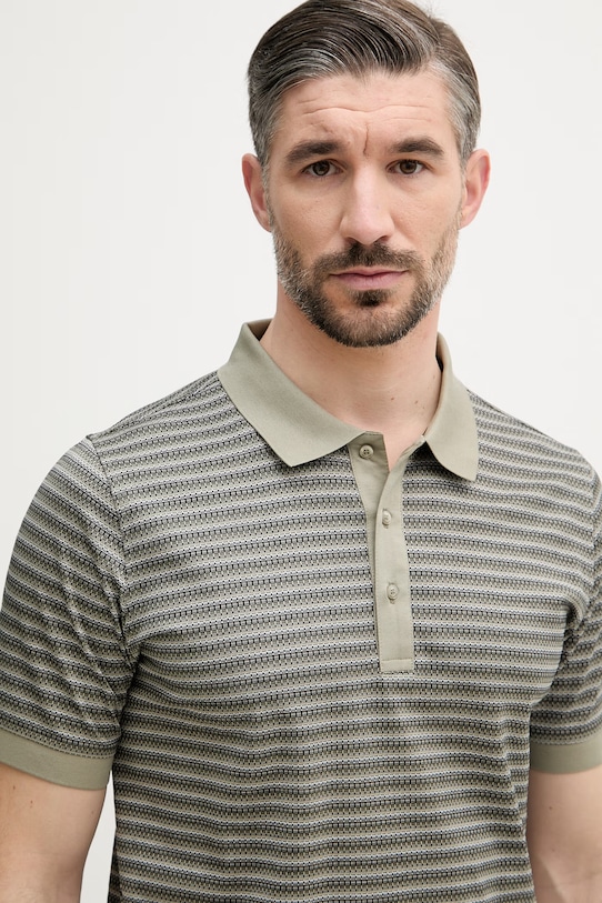 Karl Lagerfeld polo damskie bawełniane zielony 562204.745009