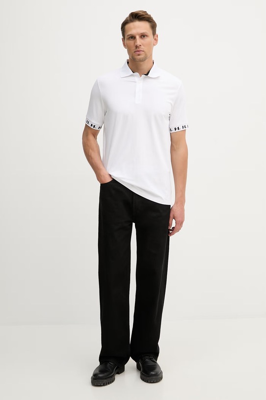 Polo tričko Karl Lagerfeld 562221.745020 biela SS26
