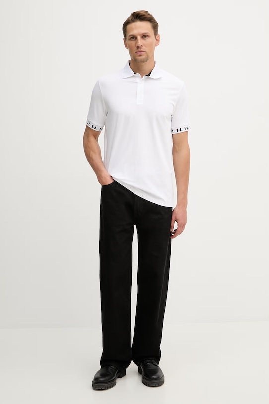 Polo tričko Karl Lagerfeld 562221.745020 biela SS26