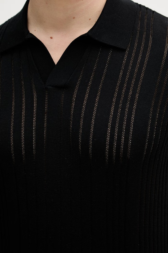 Karl Lagerfeld polo pánské bavlněné 562304.655016 černá