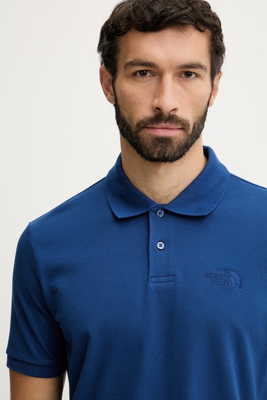 The North Face polo bawełniane REGULAR POLO niebieski NF0A8C1PD1R1