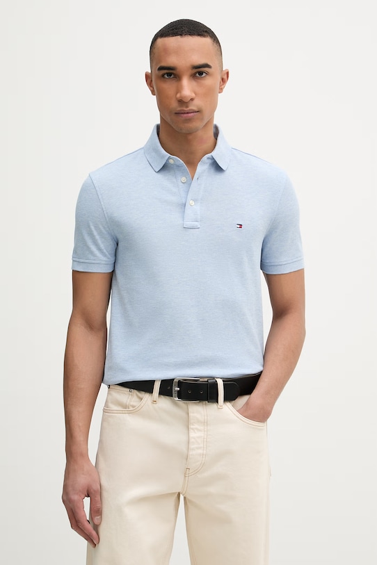 Tommy Hilfiger polo tričko pánske modrá MW0MW17771..