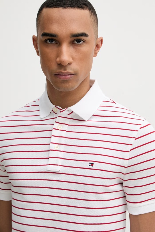 Tommy Hilfiger polo tričko pánske červená MW0MW17771..