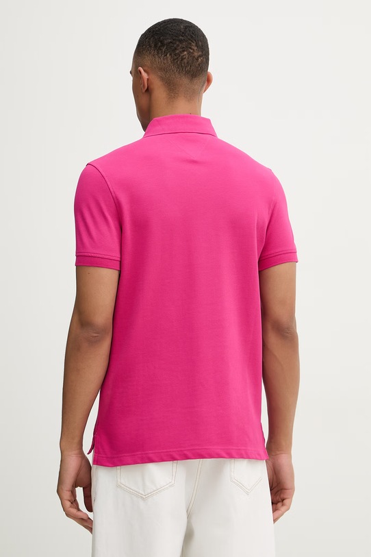 Odzież Tommy Hilfiger polo męskie MW0MW17771.. różowy