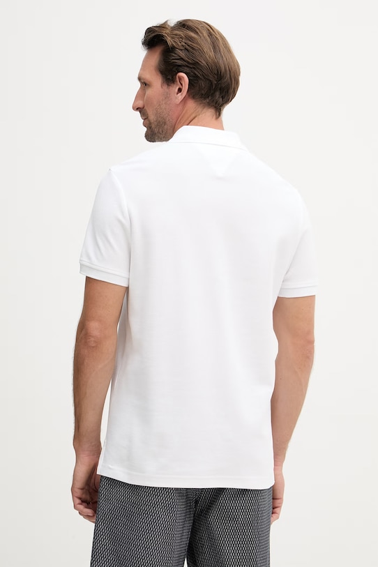 Oblečení Tommy Hilfiger polo pánské bavlněné SUMMER MW0MW43046 bílá
