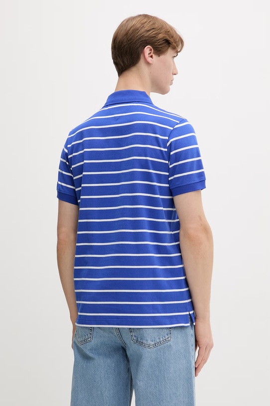 Odzież Tommy Jeans polo męskie bawełniane DM0DM22708 niebieski