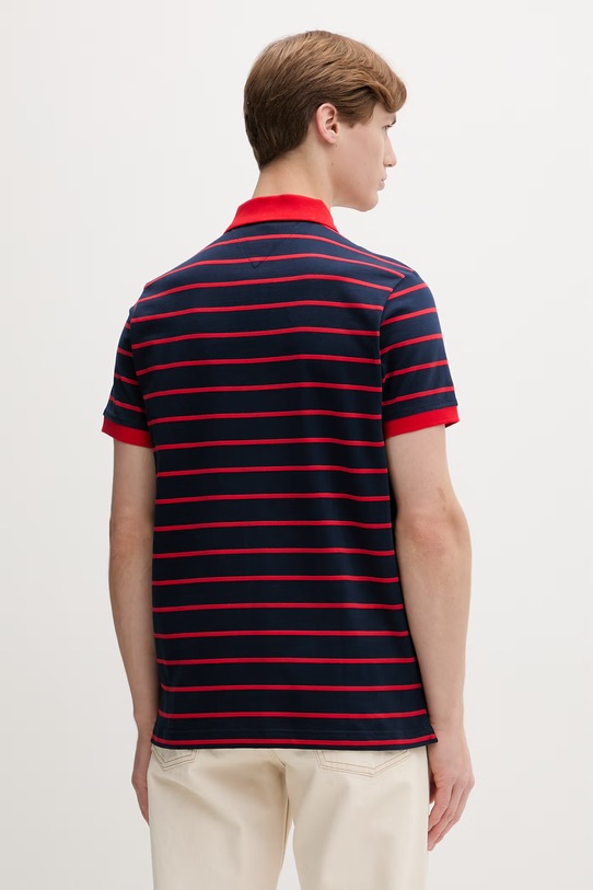 Odzież Tommy Jeans polo męskie bawełniane DM0DM22708 granatowy