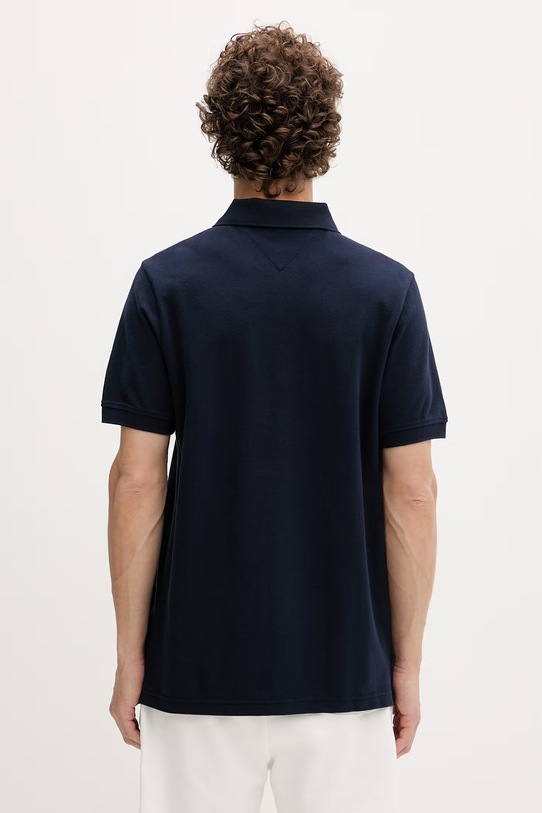 Odzież Tommy Jeans polo męskie bawełniane DM0DM22711 granatowy