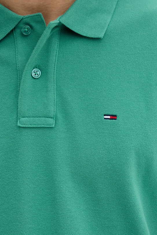 Tommy Jeans polo męskie bawełniane DM0DM22711 zielony