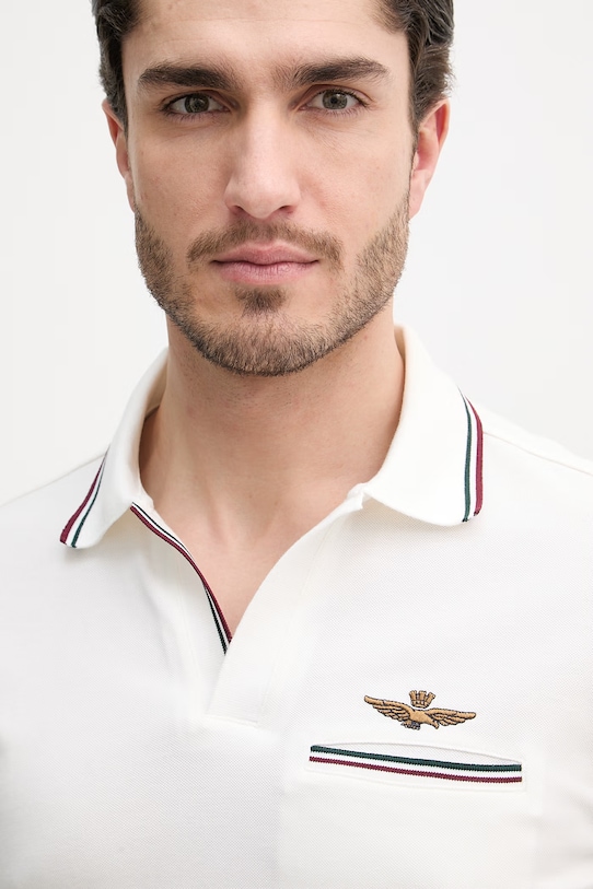 Aeronautica Militare polo beżowy PO1920UP00405