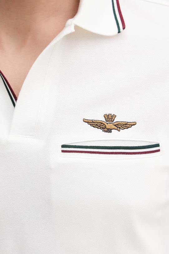 Aeronautica Militare polo PO1920UP00405 beżowy
