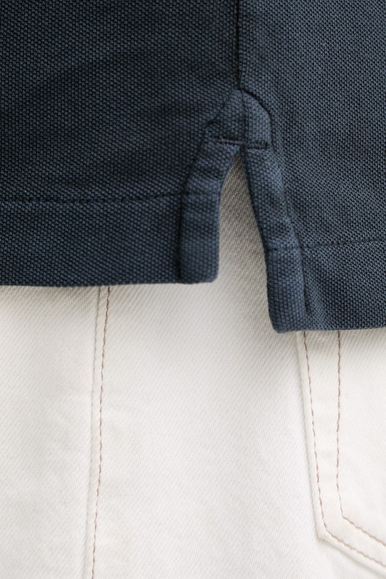 Aeronautica Militare polo męskie bawełniane PO1925UP00406 granatowy