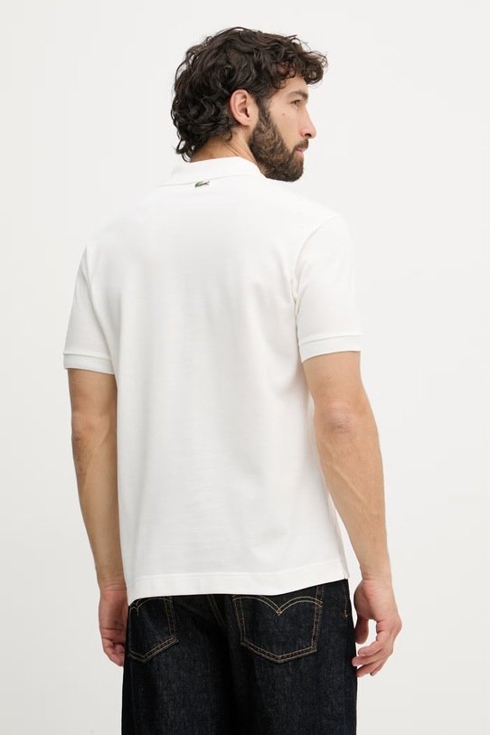 Odzież Lacoste polo męskie bawełniane PH0752 biały