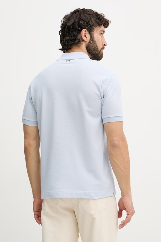 Odzież Lacoste polo męskie bawełniane PH0752 niebieski