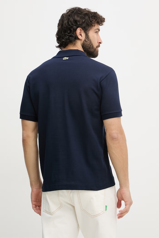 Oblečenie Lacoste polo tričko pánske bavlnené PH0752 tmavomodrá