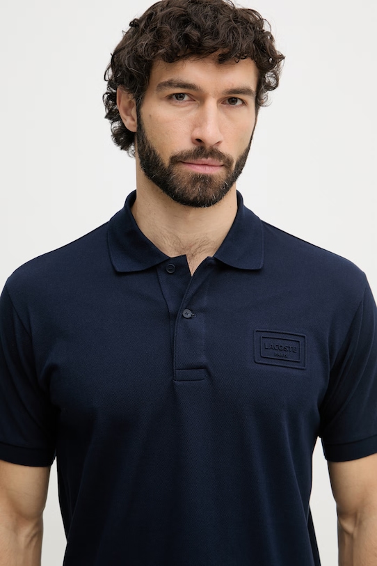 Lacoste polo tričko pánske bavlnené tmavomodrá PH0752