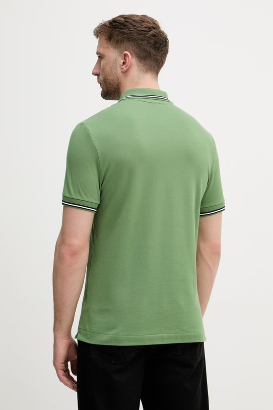 Odzież Lacoste polo męskie bawełniane PH9875 zielony