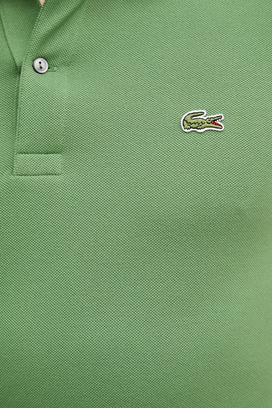 Lacoste polo męskie bawełniane PH9875 zielony