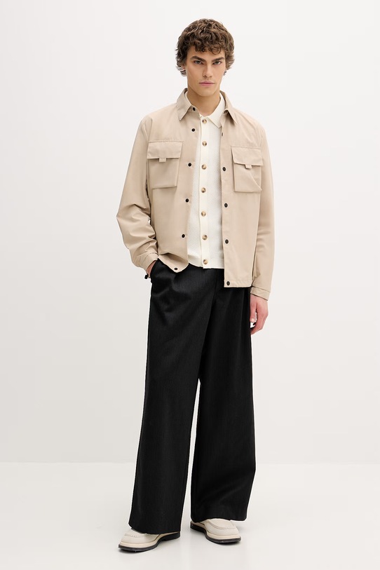 Guess Jeans Polo tričko pánske bavlnené M6GRZ1.Z3HM1 béžová SS26