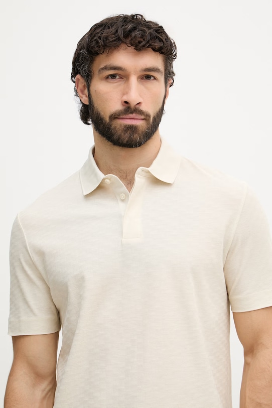 BOSS polo męskie bawełniane Pack 189 beżowy 50567204