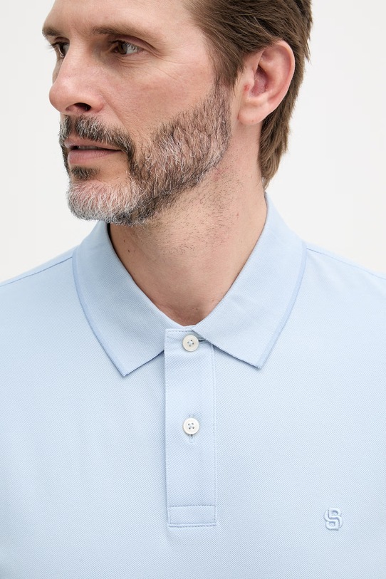 BOSS polo męskie bawełniane Parris 80 niebieski 50567874