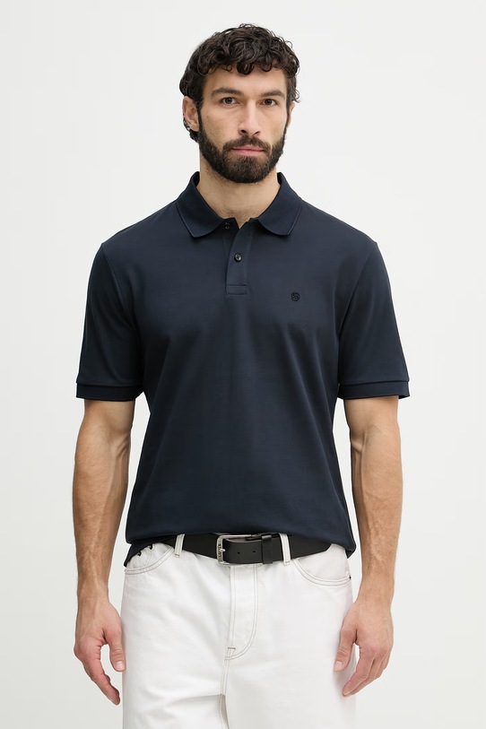 BOSS polo męskie bawełniane Parris 80 granatowy 50567874